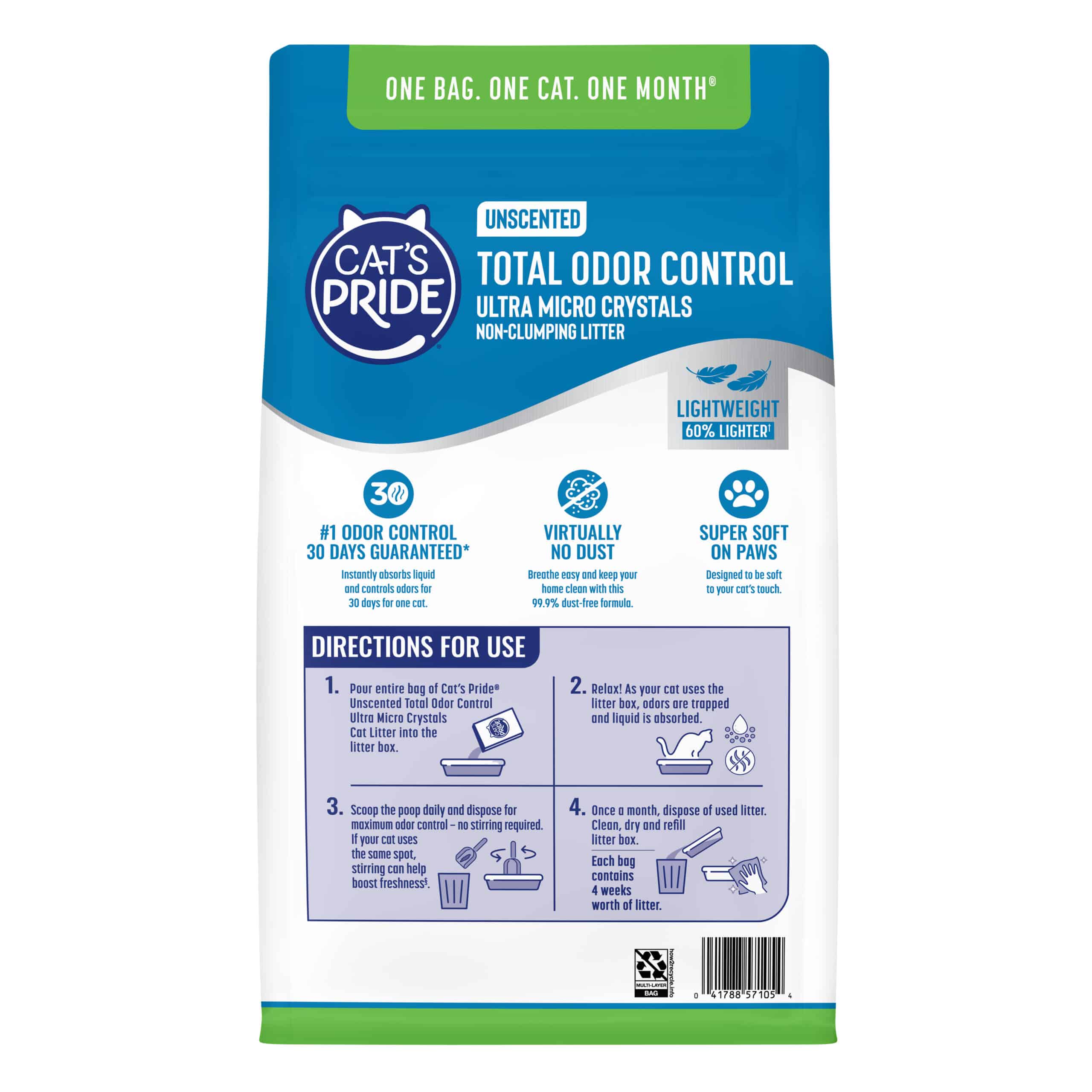 Cat's Pride Total Odor Control Unscented Micro Crystals - Image 7