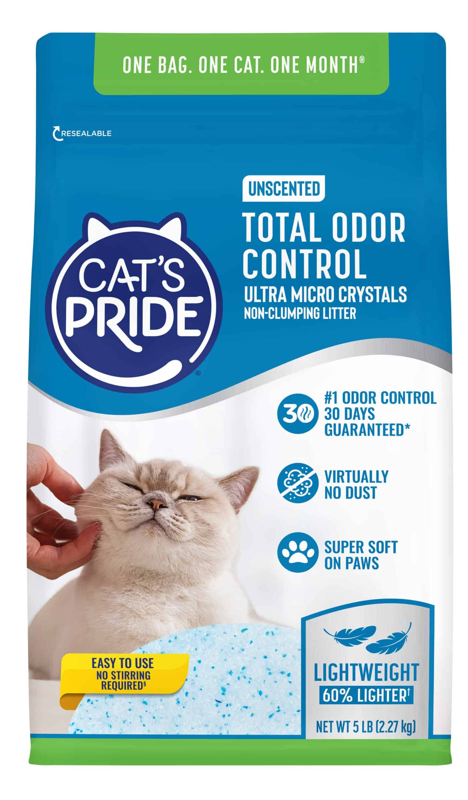Cat's Pride Total Odor Control Unscented Micro Crystals