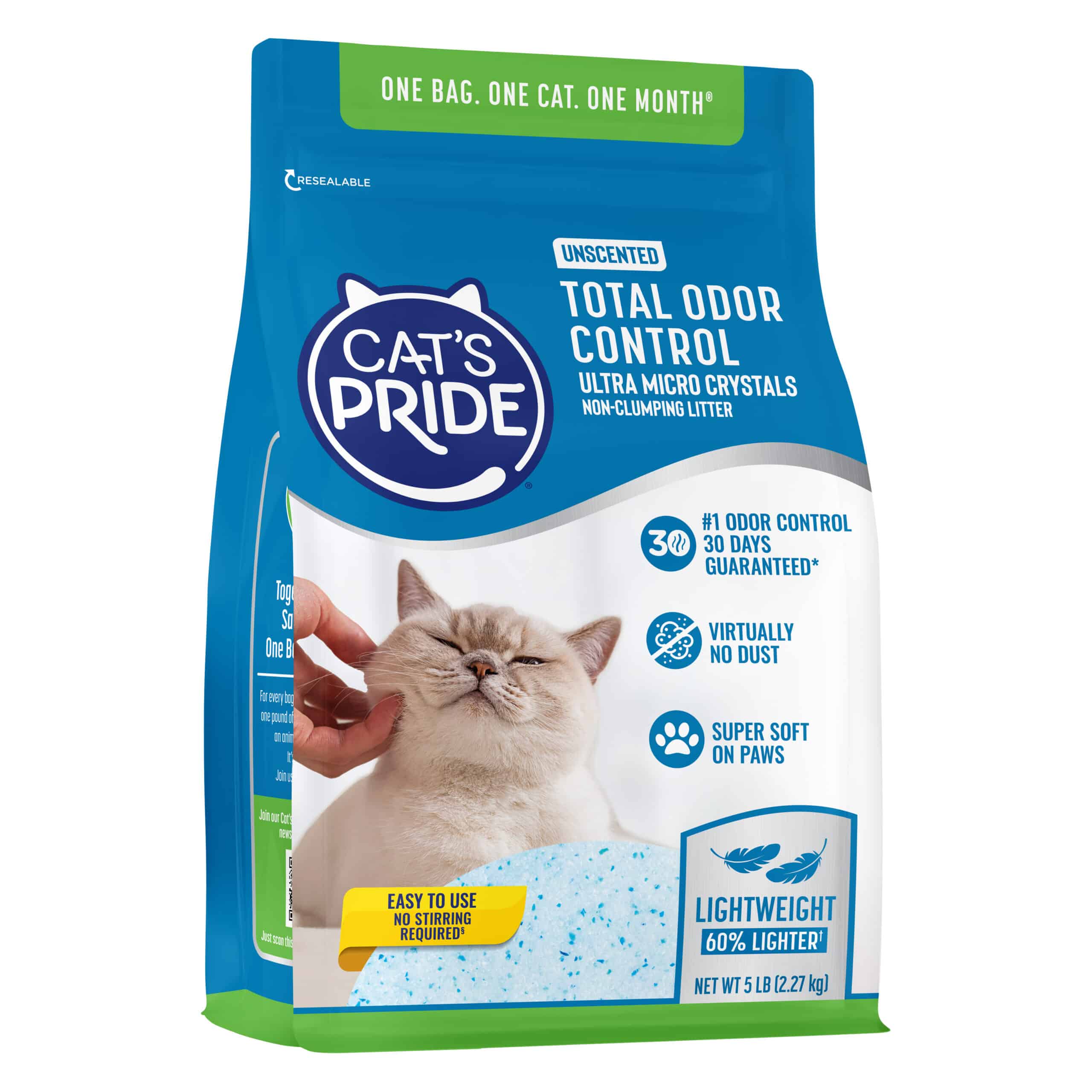 Cat's Pride Total Odor Control Unscented Micro Crystals - Image 3
