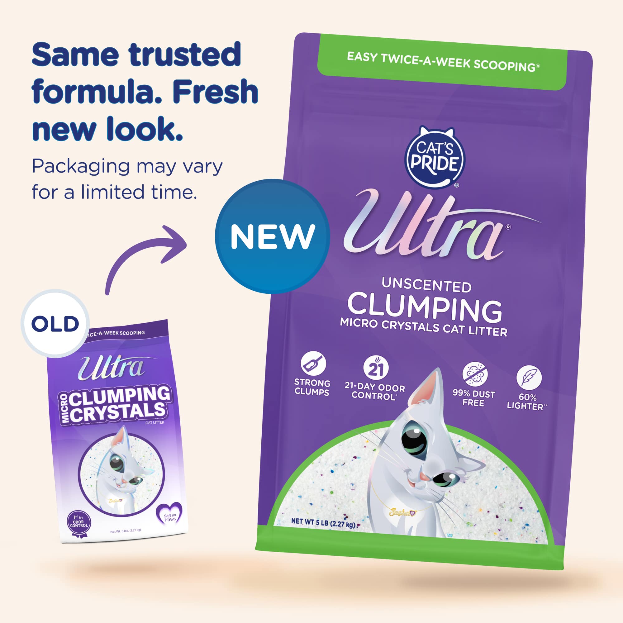 Ultra by Cat’s Pride Unscented Clumping Micro Crystals - Image 2
